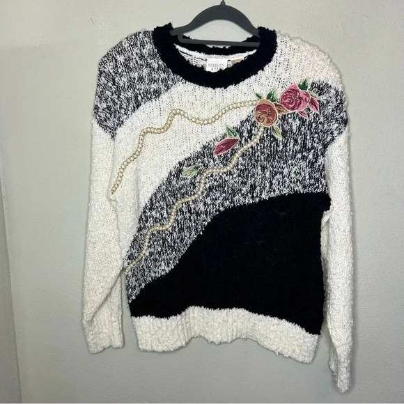 Vintage '90s Needles & Yarn Sweater Size Medium - Picture 1 of 6